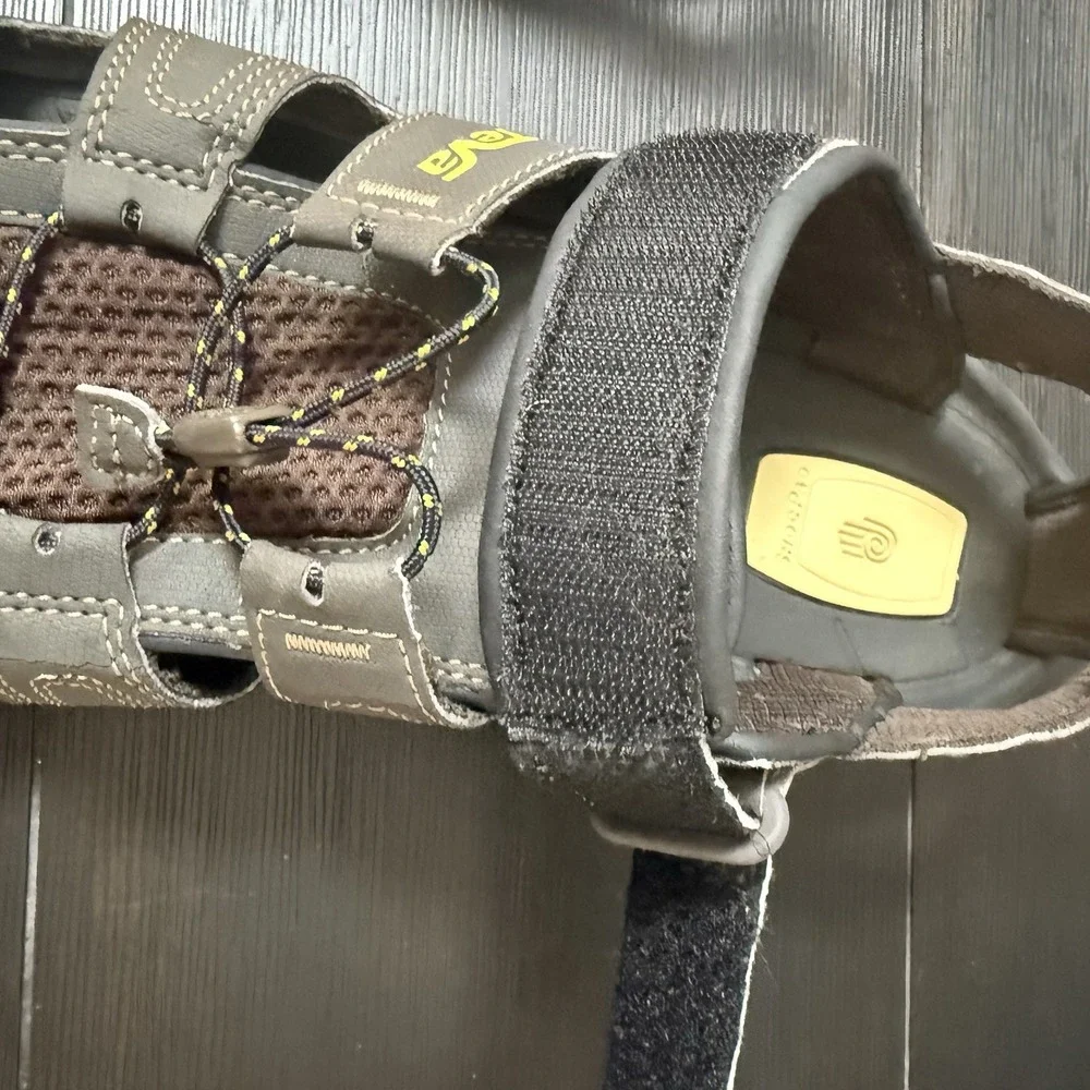 Teva Shoes Mens Size 12 1001116 Closed Toe Sandals‎ ShocPad Brown Outdoor Hiking